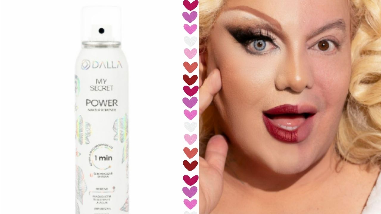 Dalla lança Power Makeup Remover, primeiro removedor de maquiagem em aerossol do Brasil